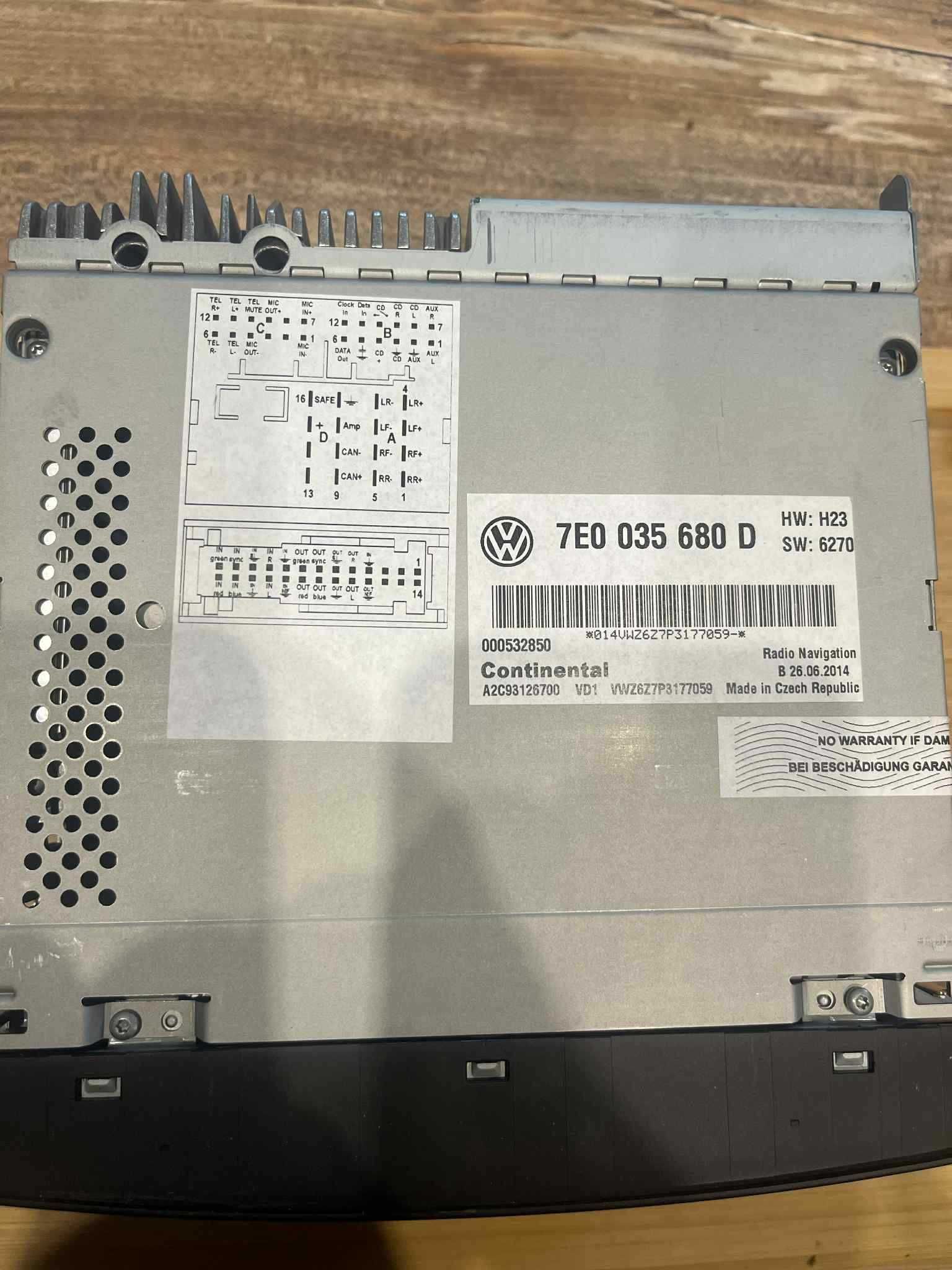 Radio Nawigacja VW Multivan T5