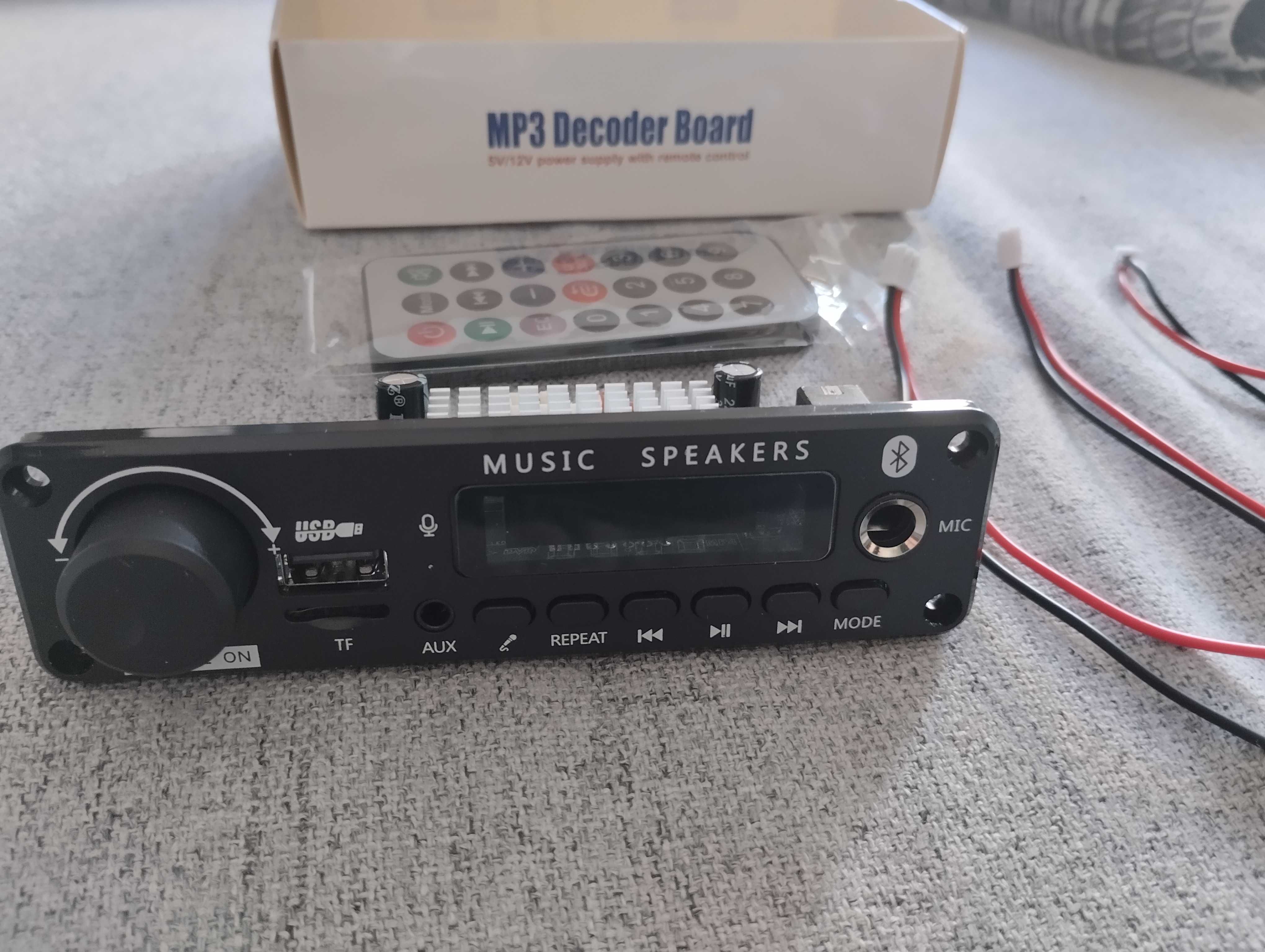 Wzmacniacz 2×200w do wieży głośników  Bluetooth mp3 radio aux