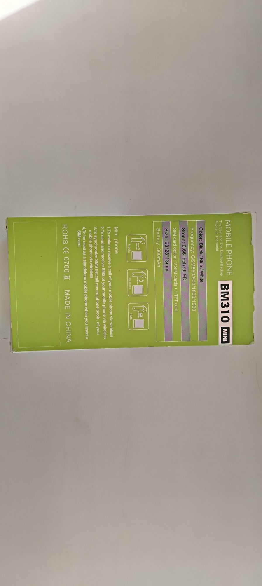 міні телефон мобільний/мини телефон кнопочный Servo BM 310, 2 sim