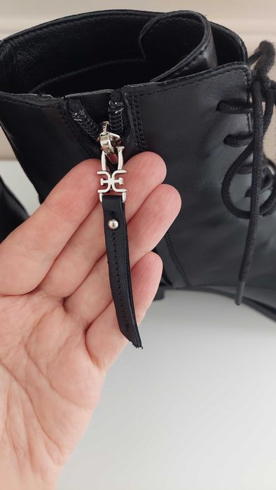 Кожаные ботинки Sam Edelman Nina combat boot на шнурках и молнии