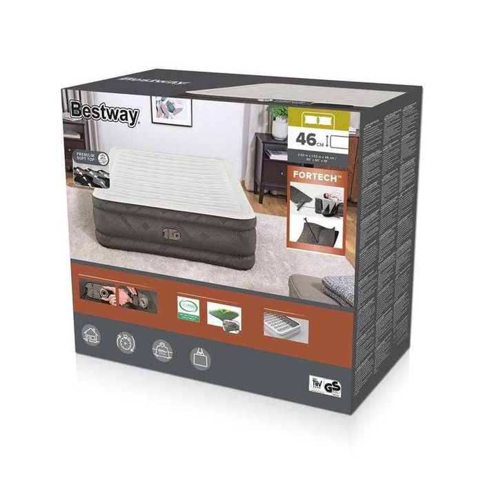 Materac 203 x 152 x 46 cm Bestway 69050, najwyższy model- NOWY