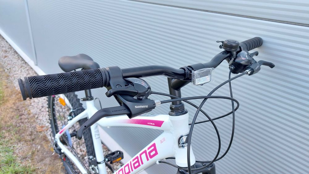 Rower MTB dla osoby 165 cm, INDIANA X-PULSER 1.6  26" biały