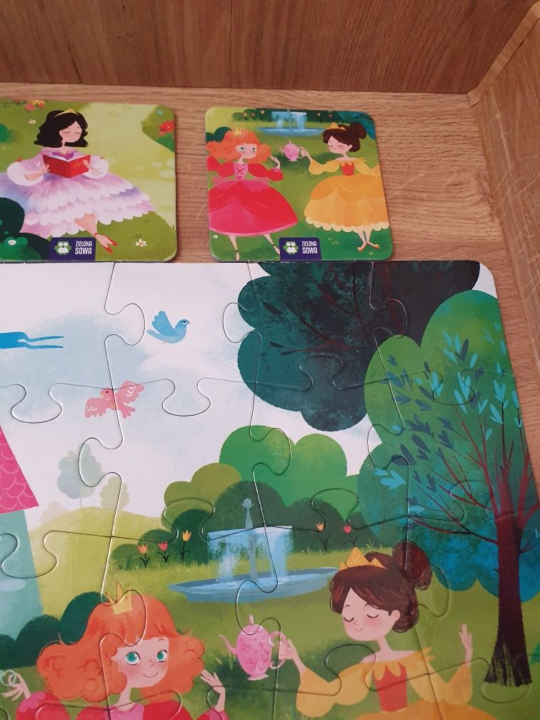 Puzzle Księżniczki Zielona Sowa 56 elementów