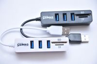 USB Hub 2.0 + Card reader 3 слота ЮСБ, Картридер SD Micro TF Хаб