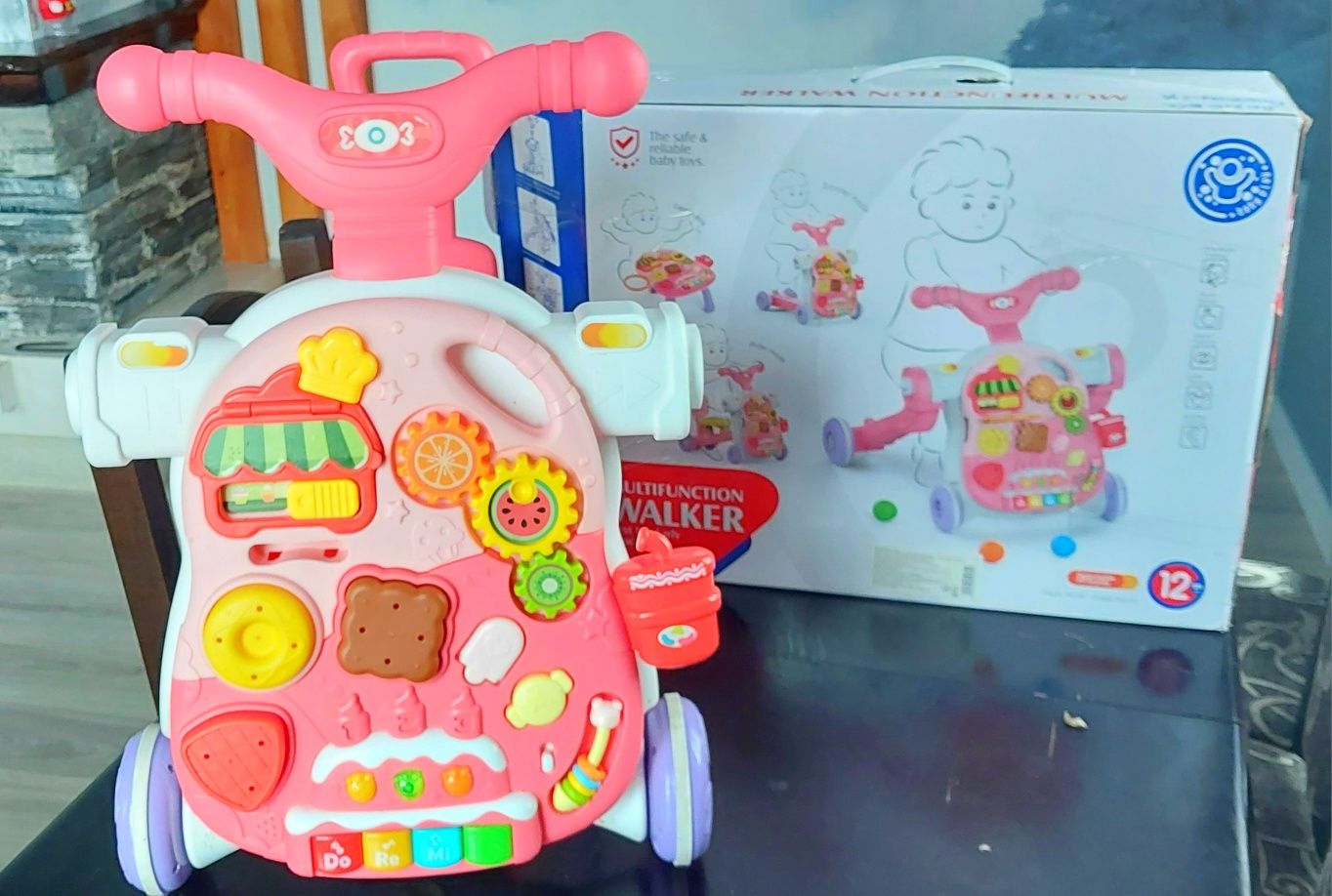 Багатофункціональні ходунки Woopie Baby 5 в 1 рожеві