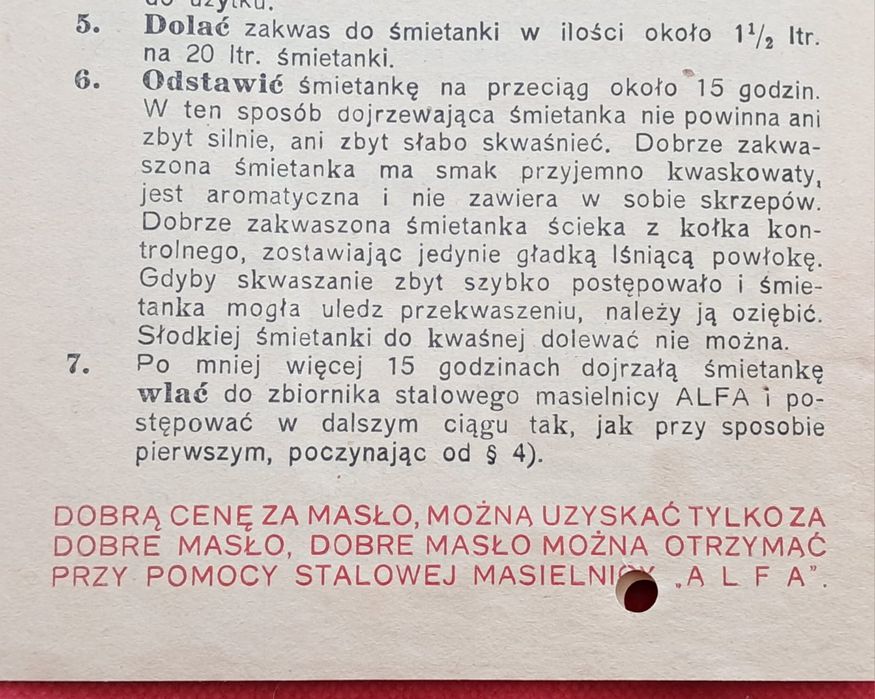 Alfa Lavel 2 Sposoby wyrobu doskonałego masła 2 RP broszura