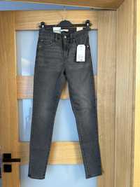 Nowe jeansy spodnie levis szare 721 wysoki stan xs  metki oryginalne