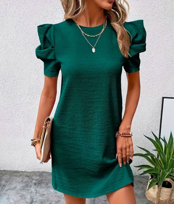 Sukienka sliczna  Nowa M/L zielony butelkowy