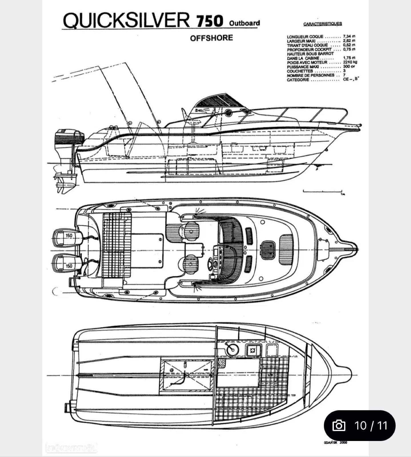 Barco Quicksilver Commander 2x 140HP