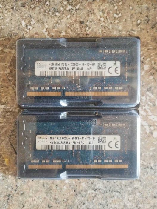 Оперативна пам'ять SK hynix 2*4 GB SO-DIMM DDR3L 1600 MHz