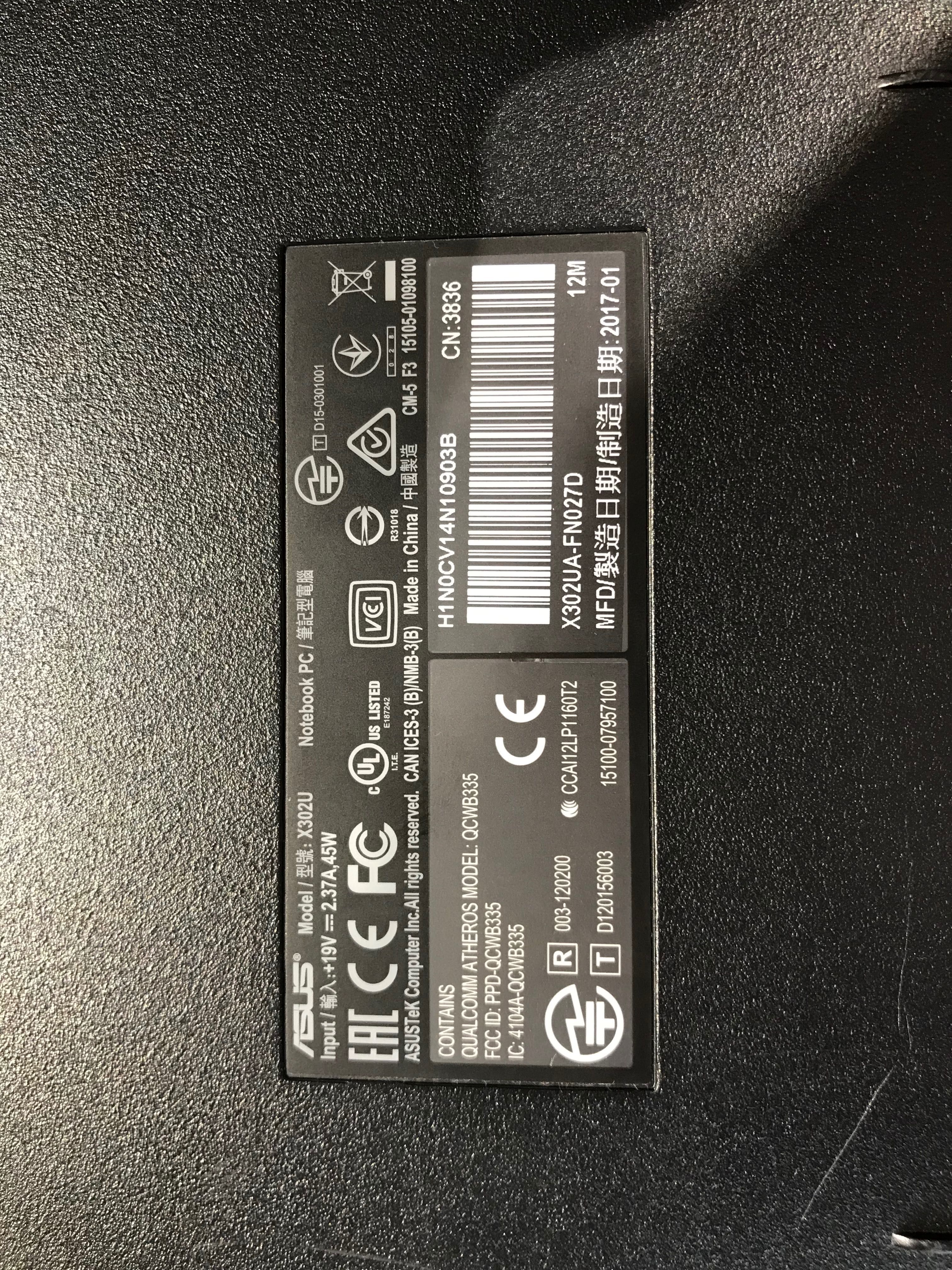 Ноутбук Asus X302U