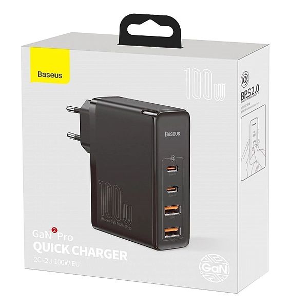 Baseus GaN2 Pro szybka ładowarka sieciowa 100W USB / USB Typ C Quick C