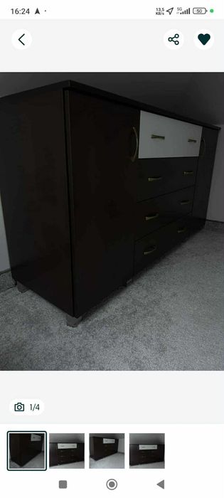 Komoda ciemna 160cm