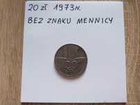 20 zł 1973r. bez znaku mennicy