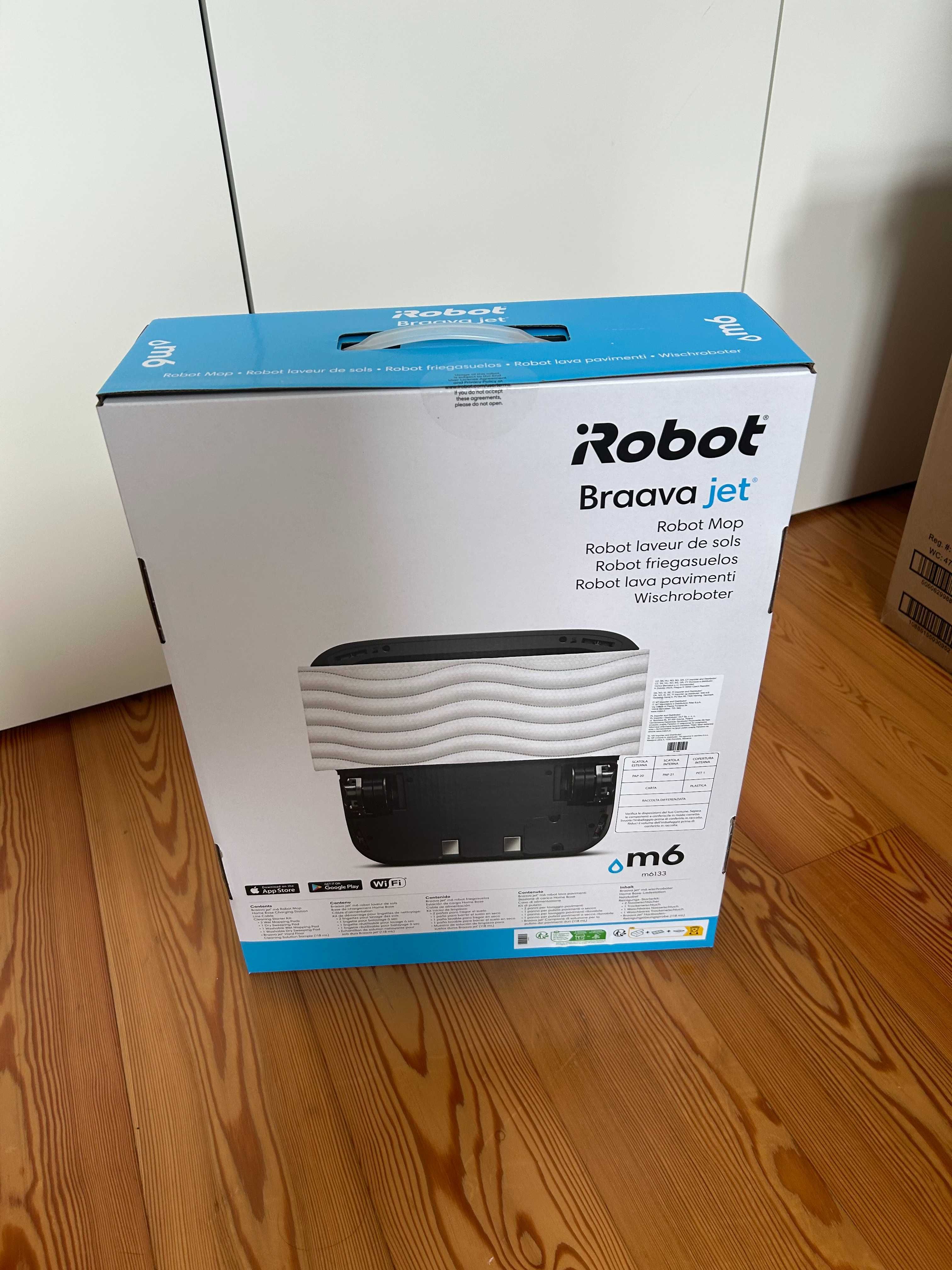 Robot esfregona Braava jet® m6 com ligação Wi-Fi