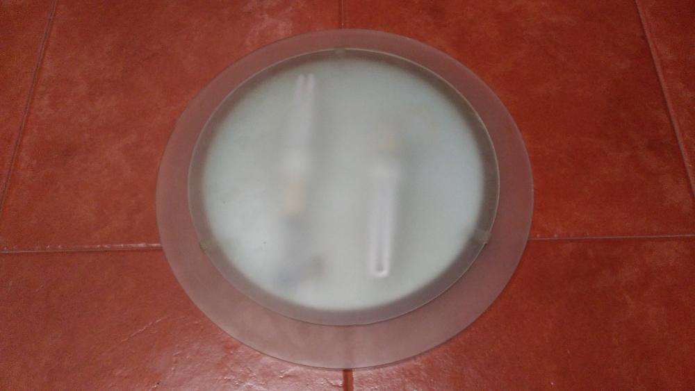 Candeeiro de Teto em Vidro Fosco