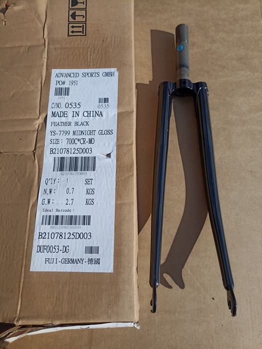 Nowy widelec cr-mo  fuji Feanher 112 mm   " promocja