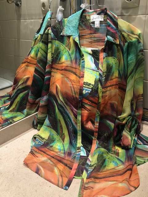 Elegante túnica com top, marca de luxo Joseph Ribbkof