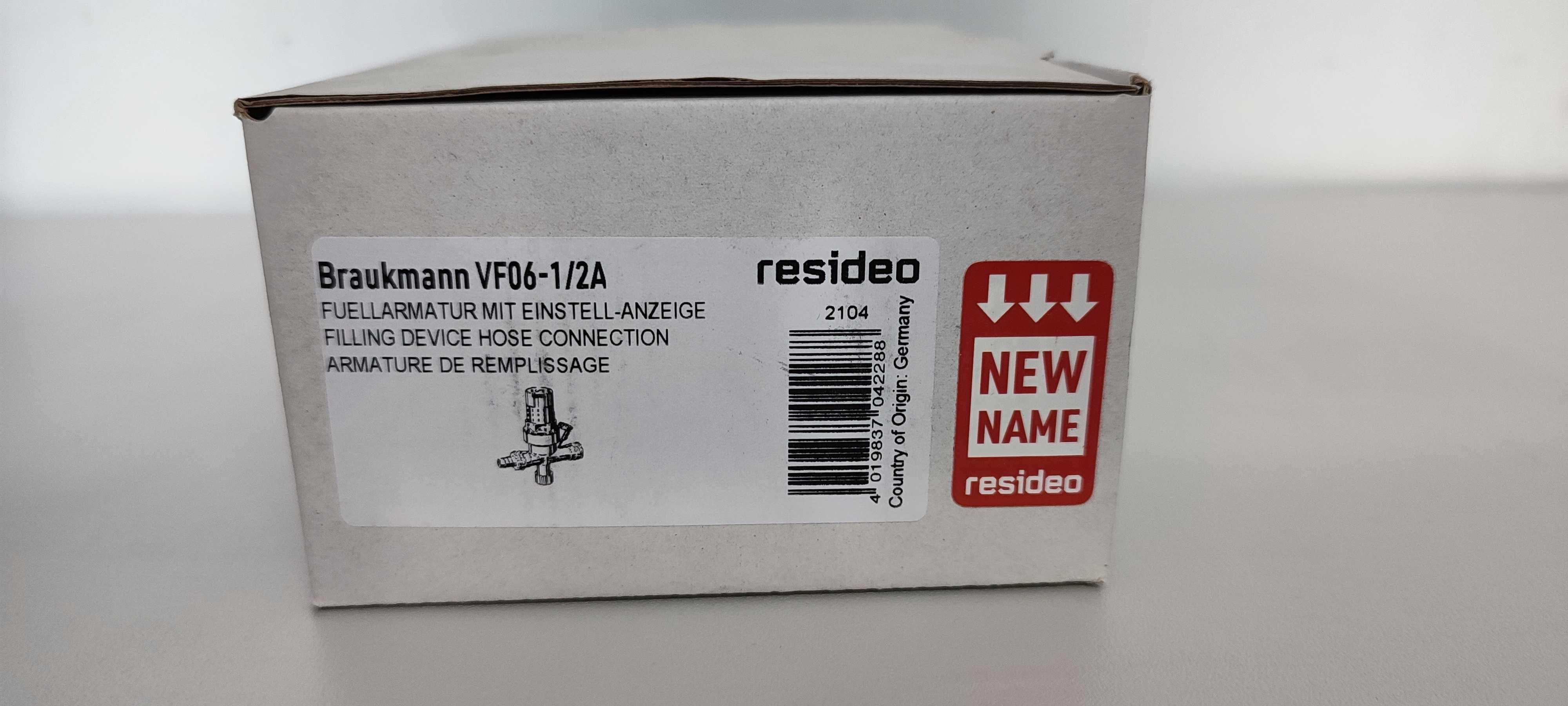 WYPRZEDAŻ Honeywell Zawór napełniający VF06-1/2A ze złączką do węża.