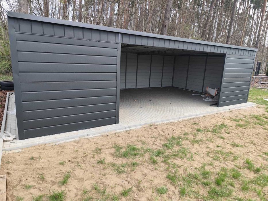 Złoty Dąb Garaż Blaszany-Schowek Narzędziowy |Wiata Ogrodowa–Maj-Blach