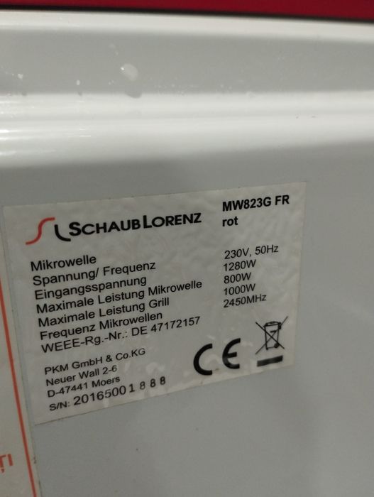 Мікрохвильовка SchaubLorenz