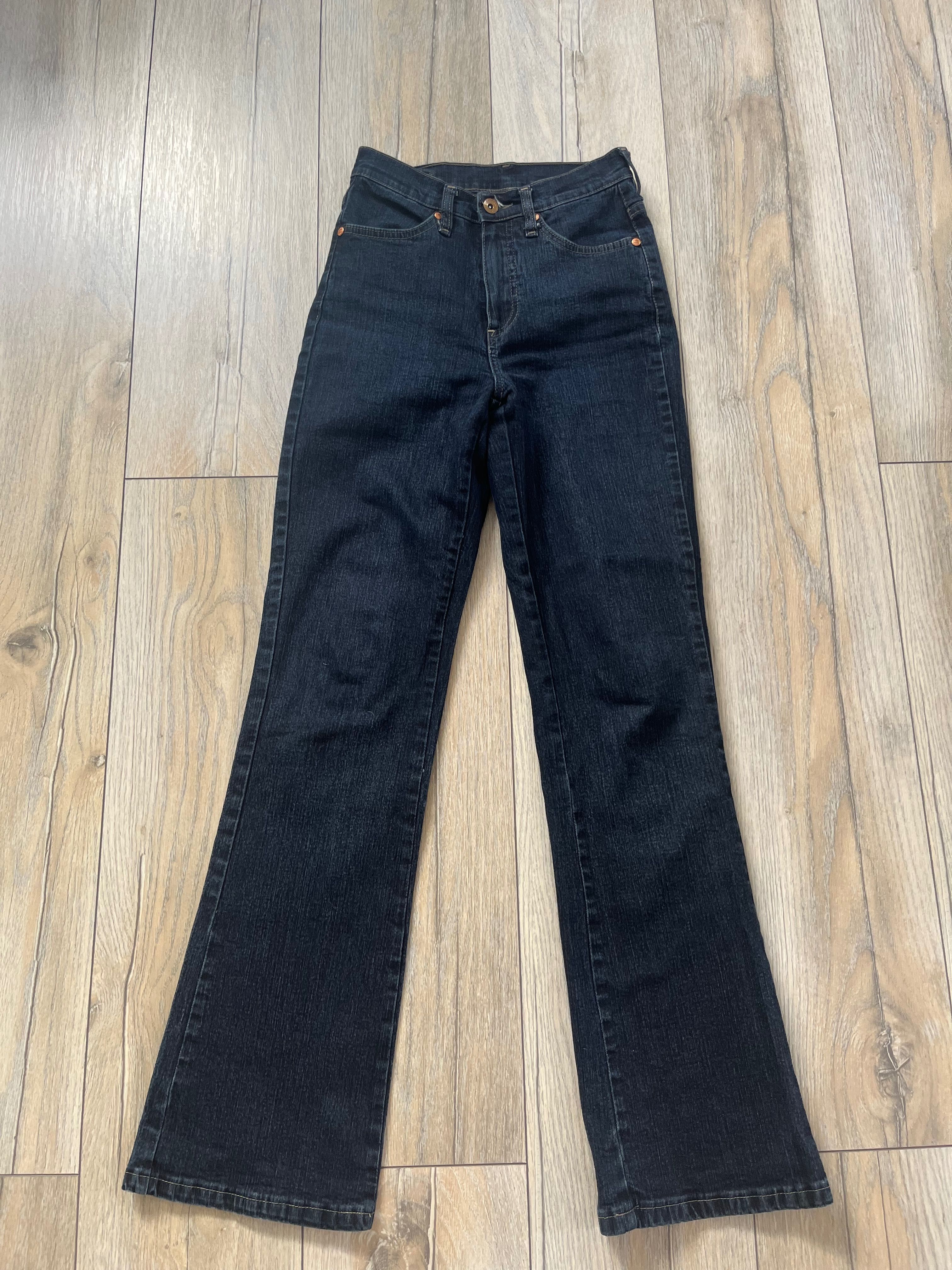 spodnie jeansowe dzwony vintage XXS-XS