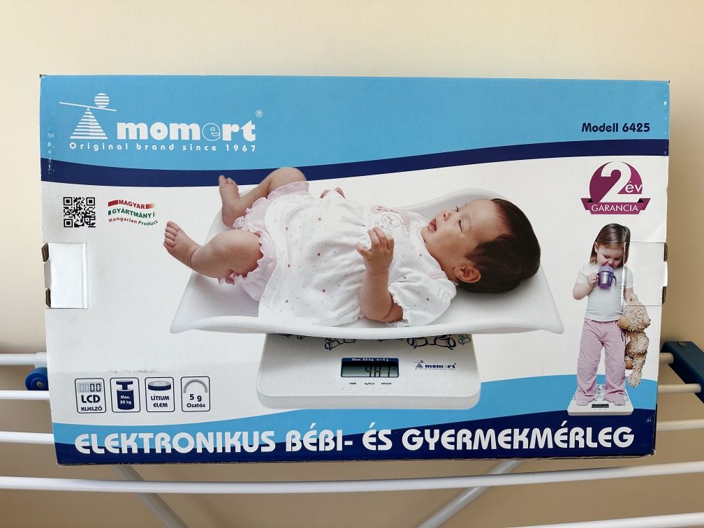 Новые весы для новорожденных электронные Momert