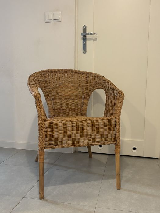 Fotel wiklinowy krzesło rattan rattanowe IKEA