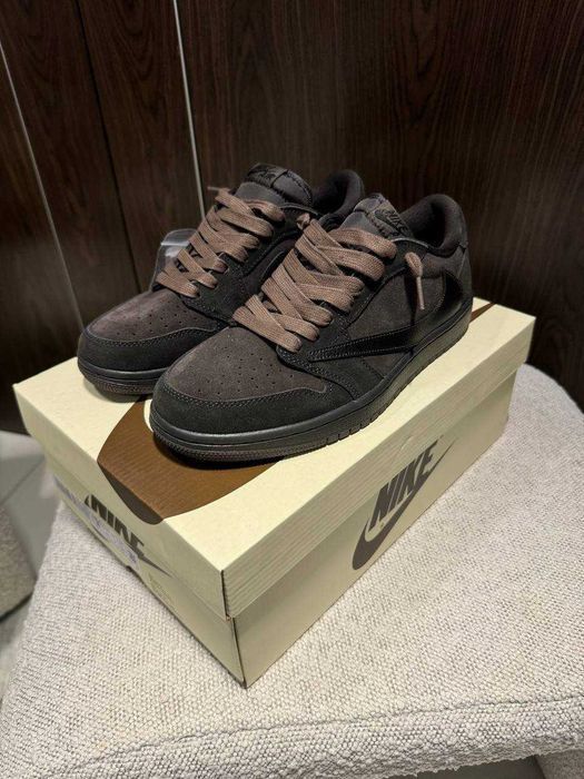 Кросівки Nike Air Jordan Low x Travis Scott Brown premium