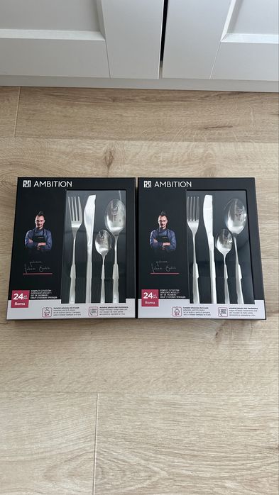 Nowy zestaw sztuccow sztucce 48 el ambition roma