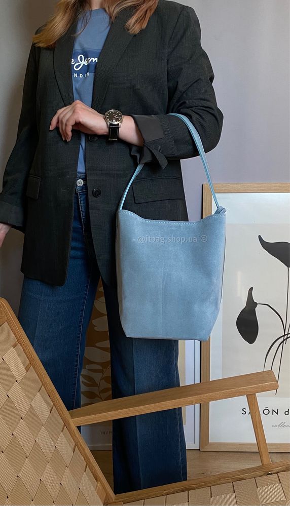 Замшева сумка bucket bag, новинка з Італії. Замшевая сумка Италия