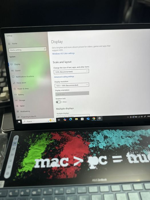 Эксклюзивный игровой ноутбук с двумя экранами intel i7