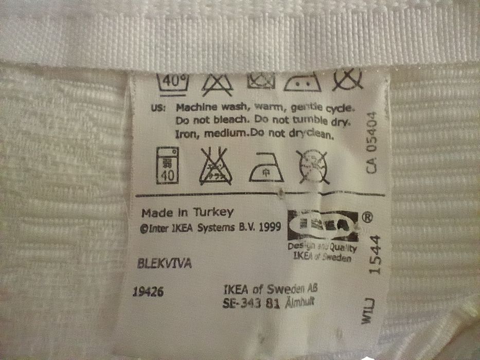 Zasłona IKEA - biała