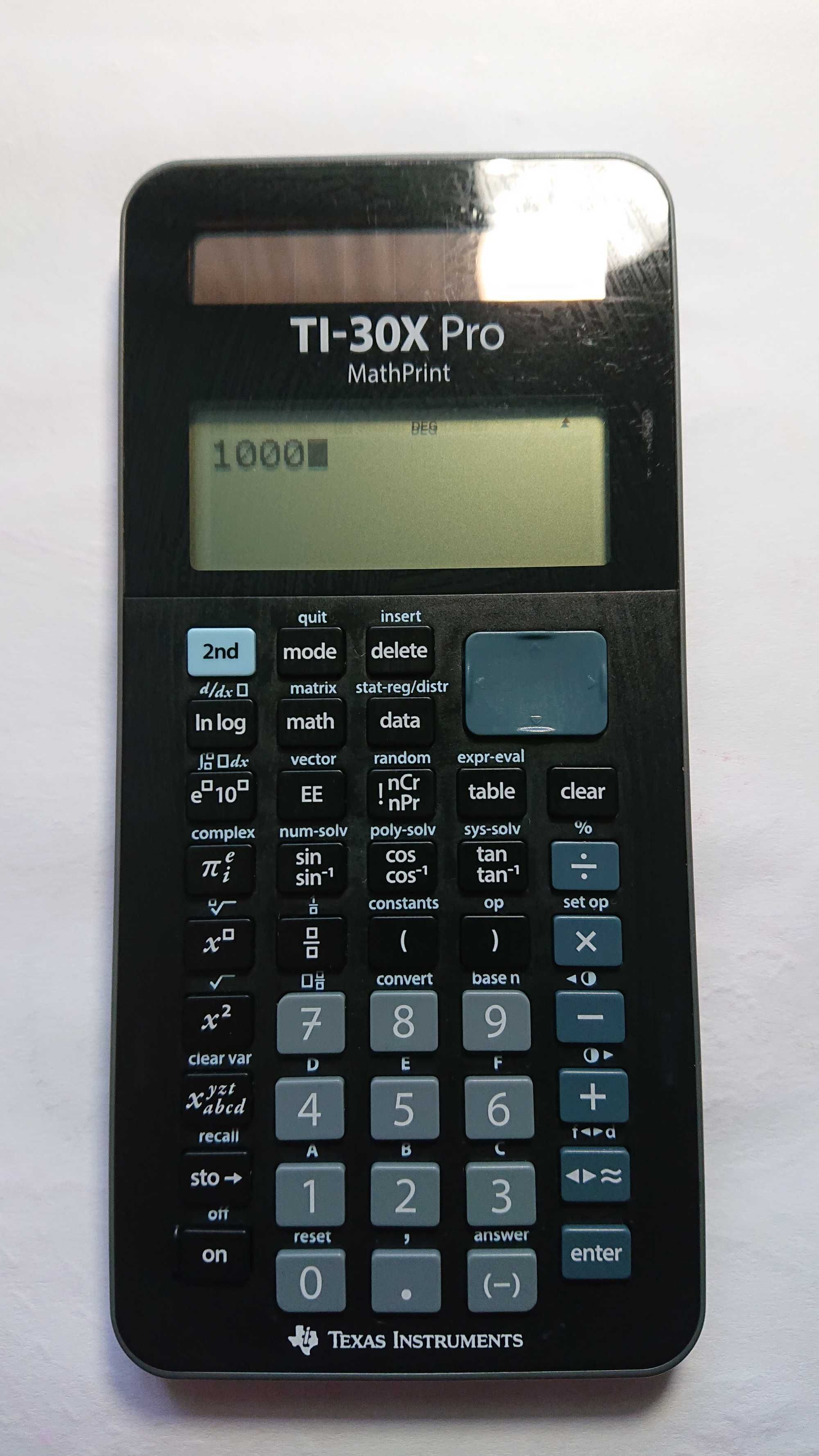 Науковий-Шкільний-Калькулятор  Texas Instruments TI 30X Pro MathPrint