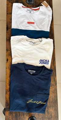 Koszulki męskie Jack & Jones r.M- trzy sztuki 120żł