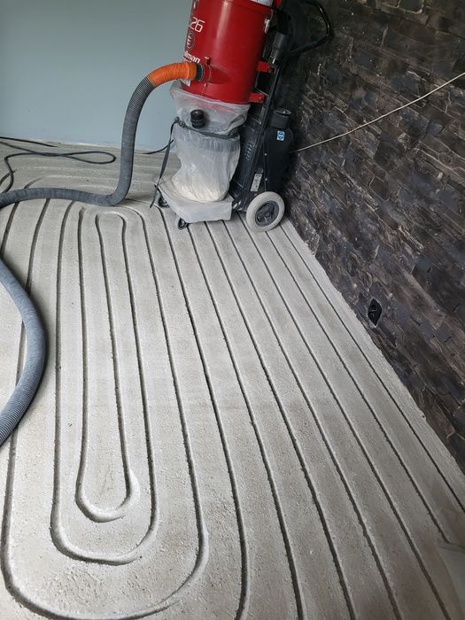 Frezowanie pod ogrzewanie podłogowe