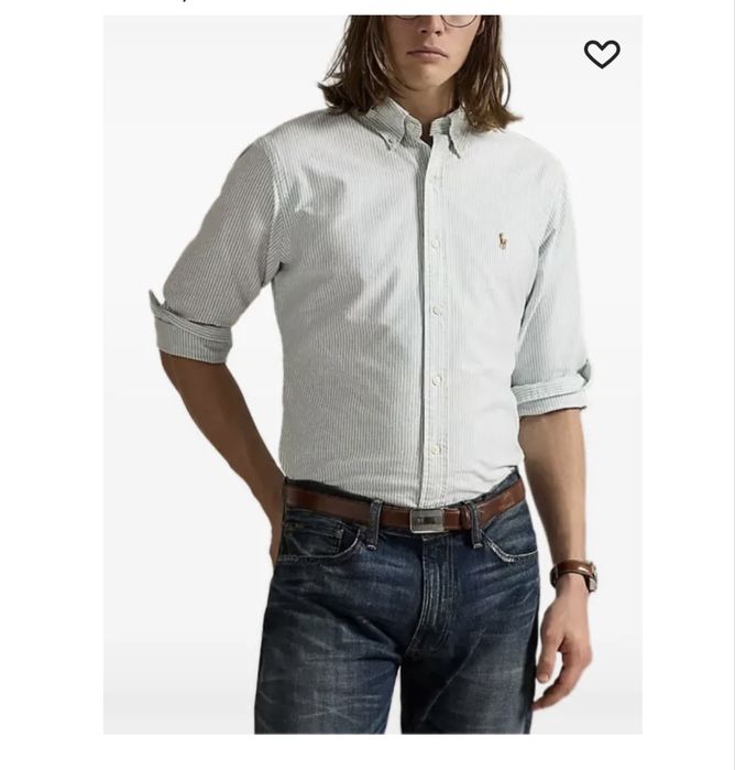 Polo ralph lauren чоловіча сорочка в полосу , рубашка