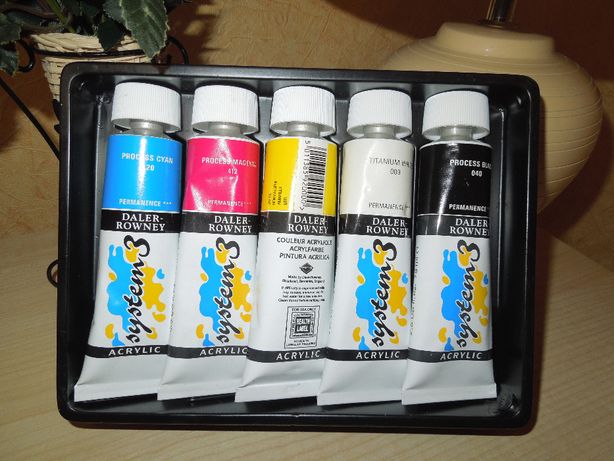 Набор красок акрил "Process" Daler-Rowney SYSTEM 3, 75мл, распродаю.