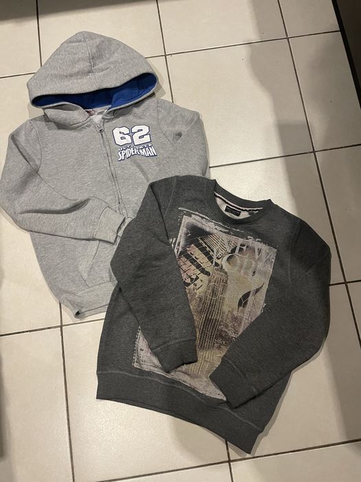 Bluzy chłopięce 128, ocieplane bluzy dla chlopca