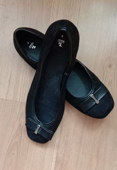 Балетки жіночі чорні 40,5-41, 42 розмір