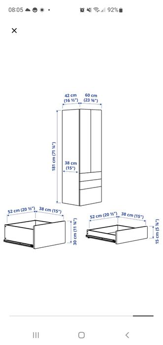 Szafa Ikea PLATSA