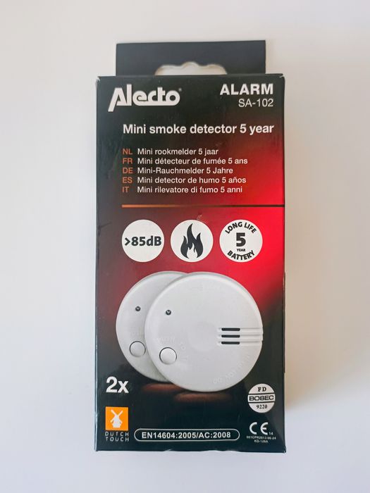 Okazja! 2x Mini czujnik dymu Alecto – Płacisz za 1, masz 2!