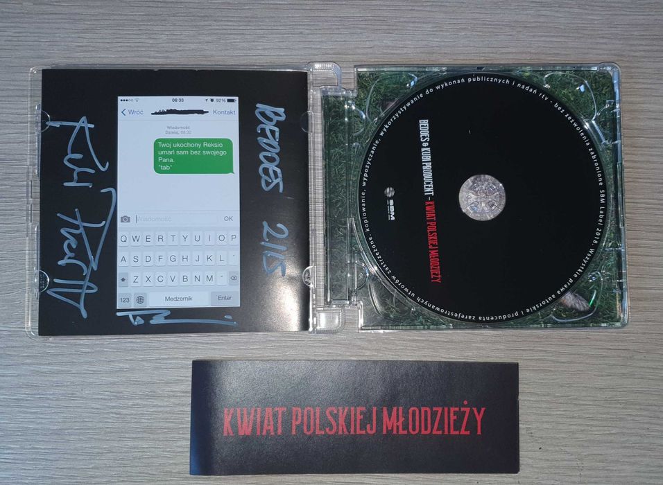 Bedoes Kwiat Polskiej Młodzieży Autograf