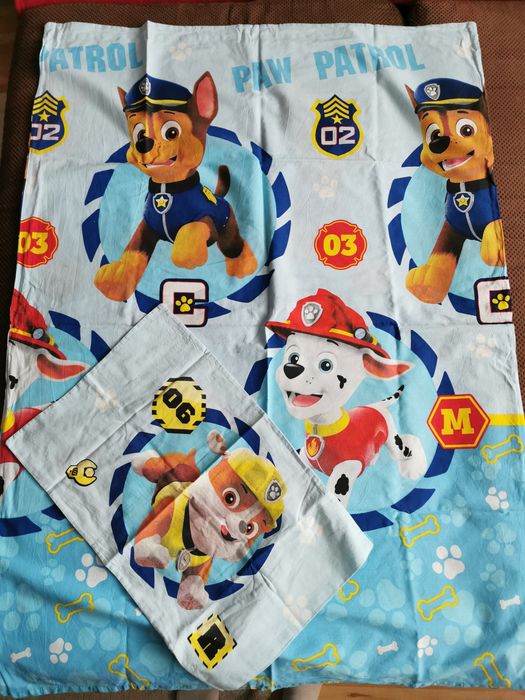 Pościel dziecięca Psi Patrol 90x130, ok. 40x60