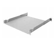 Półka RACK Standard regulowana 1U 19" 450 mm 450-610 mm szara StalFlex