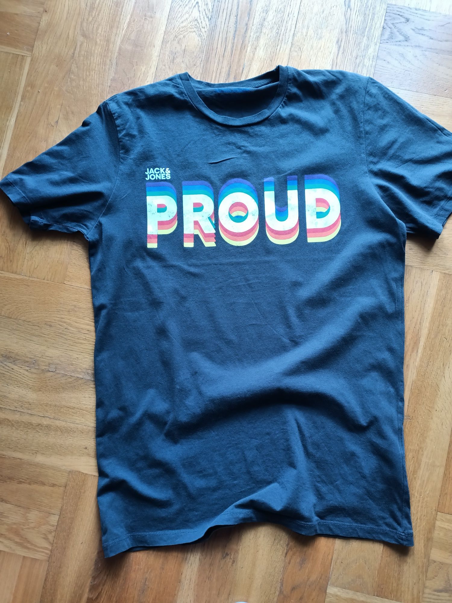 męska koszulka z napisem Proud rozm.S/M
