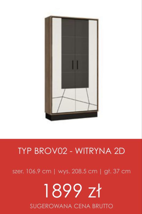 Witryna Brolo Meble Wójcik