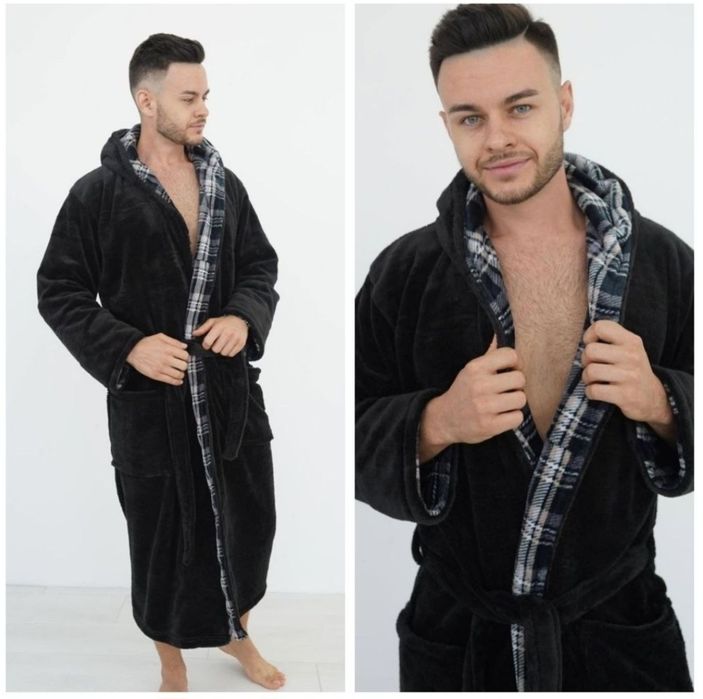Чоловічий теплий халат