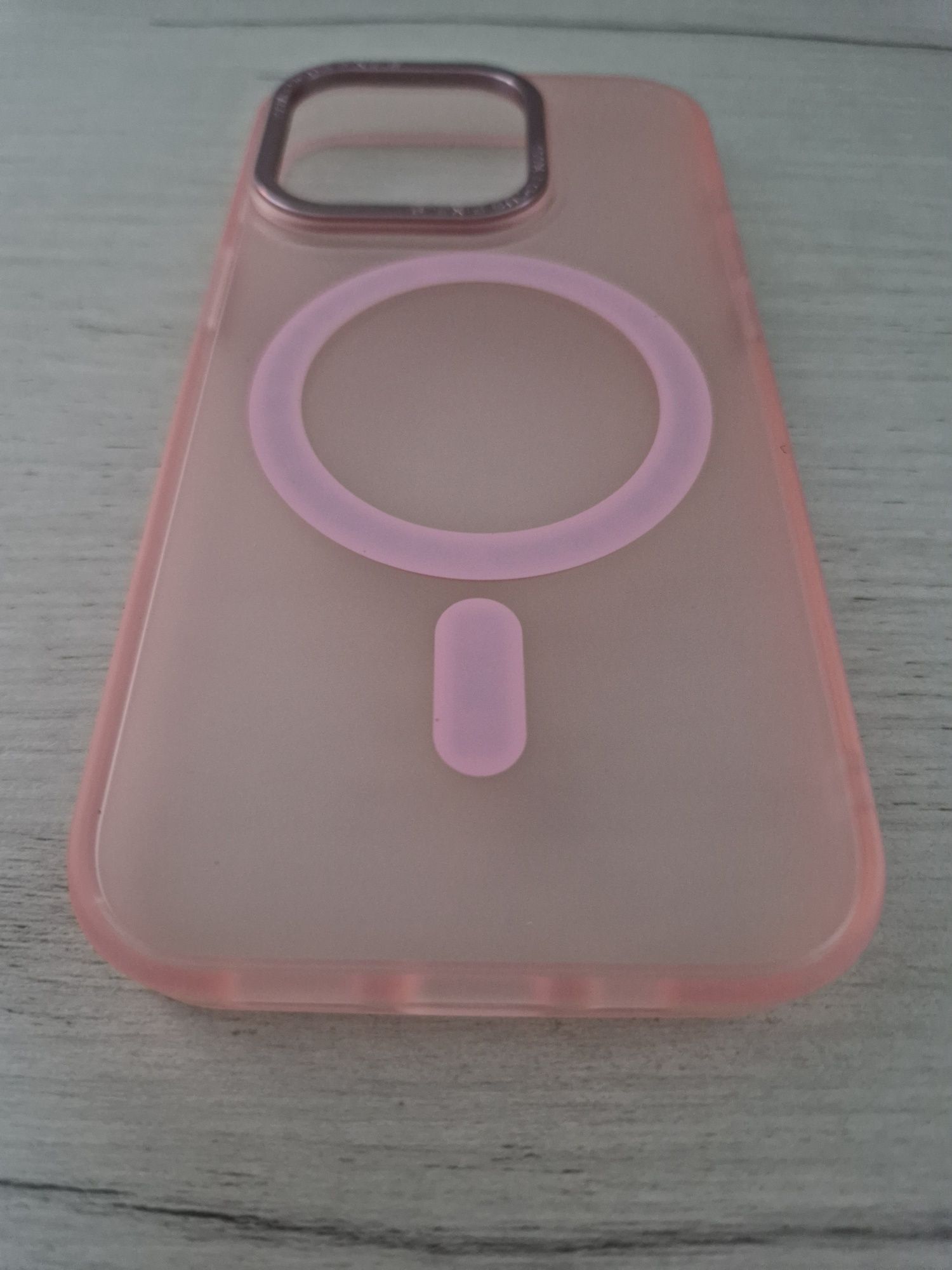 Liavec AG Magsafe Case do Iphone 15 Pro Max jasnoróżowy