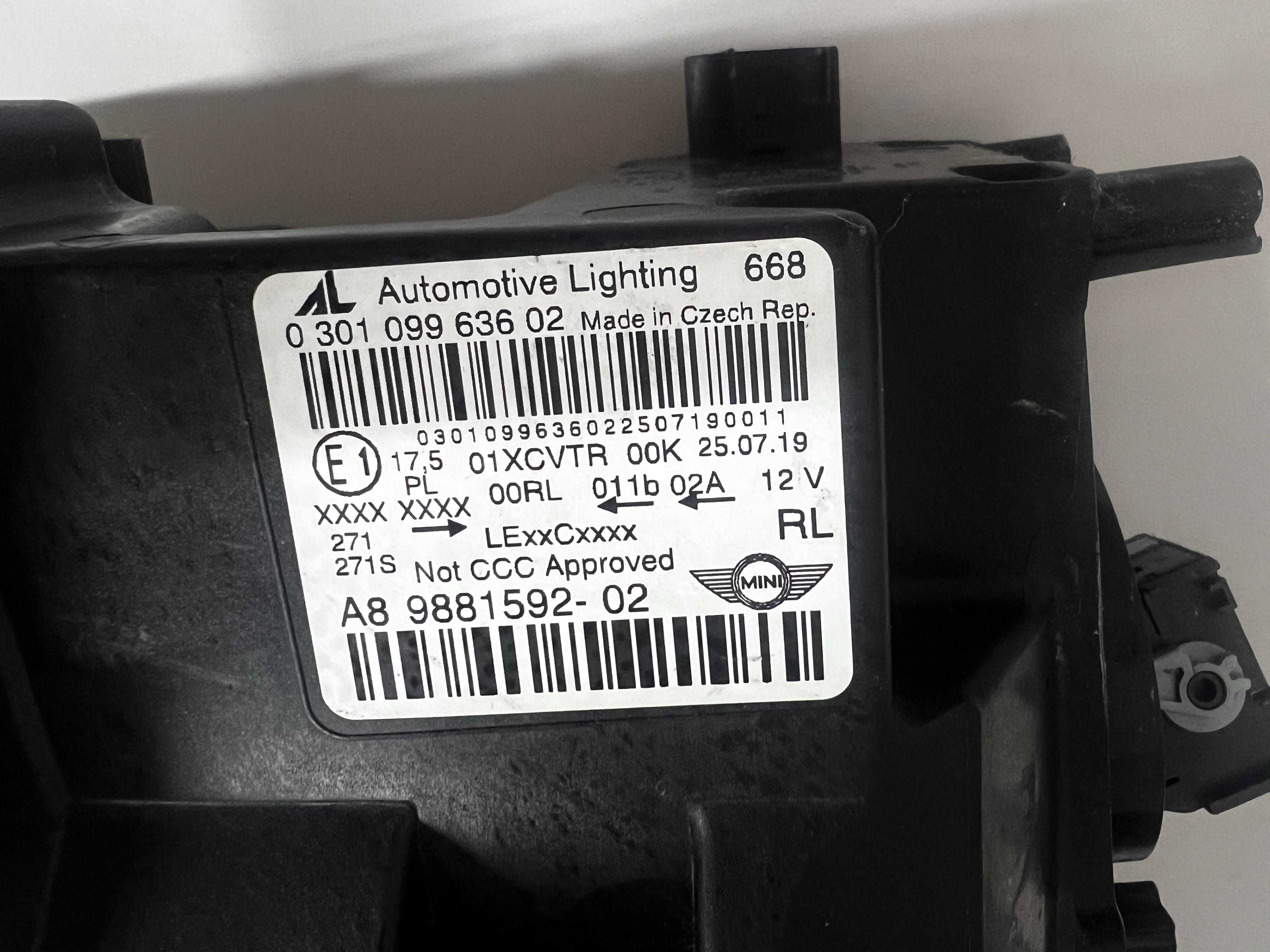 Mini Cooper F60 Countryman Lift 9881592 9881593 фари